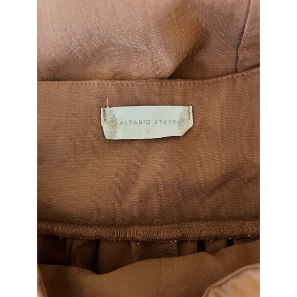 Altar d State Rust Orange Midi Skirt Small EUC - Picture 3 of 6